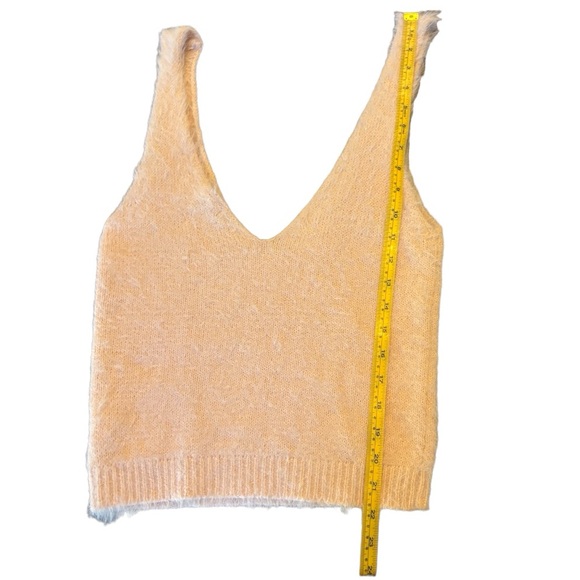 Brave Soul London sleeveless textured peachy pink crop tank top size medium - Picture 10 of 10
